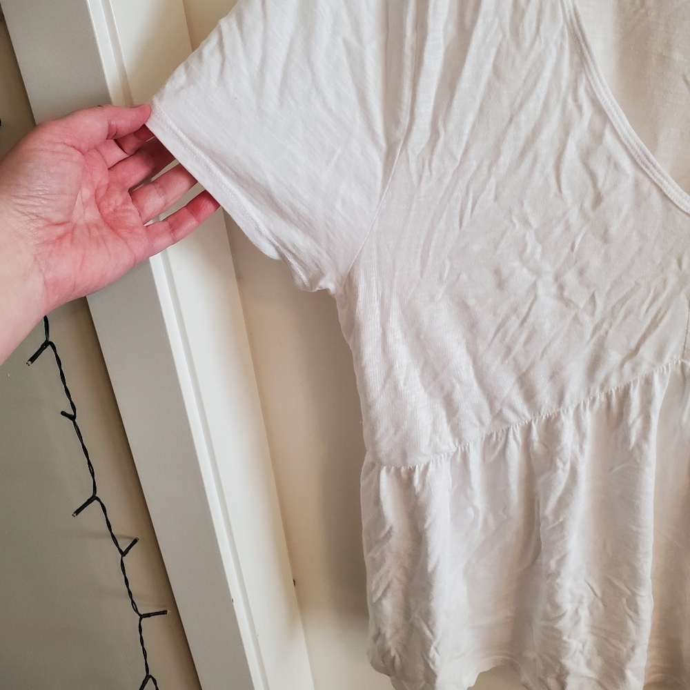 T.la V Neck Babydoll Tee - Picture 3 of 11